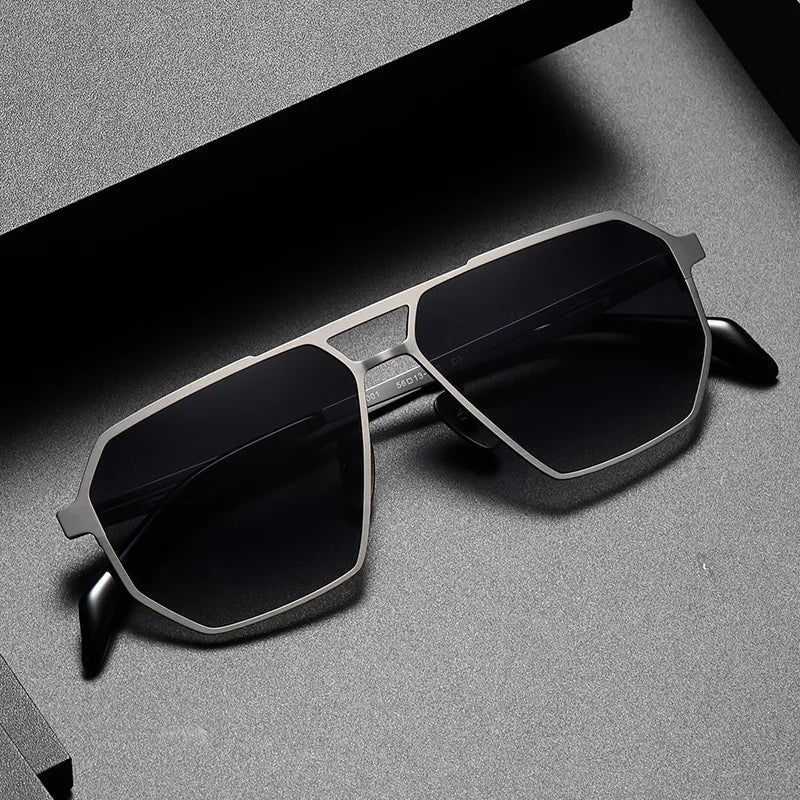 Men's Titanium Polarized Sunglasses.