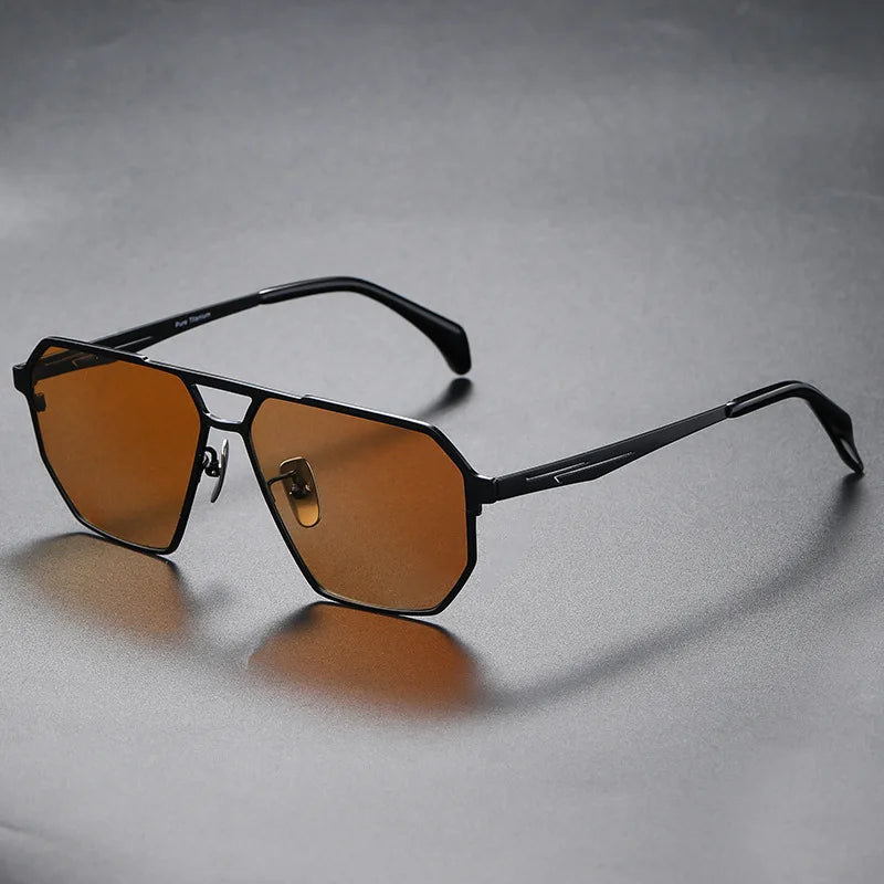 Men's Titanium Polarized Sunglasses.