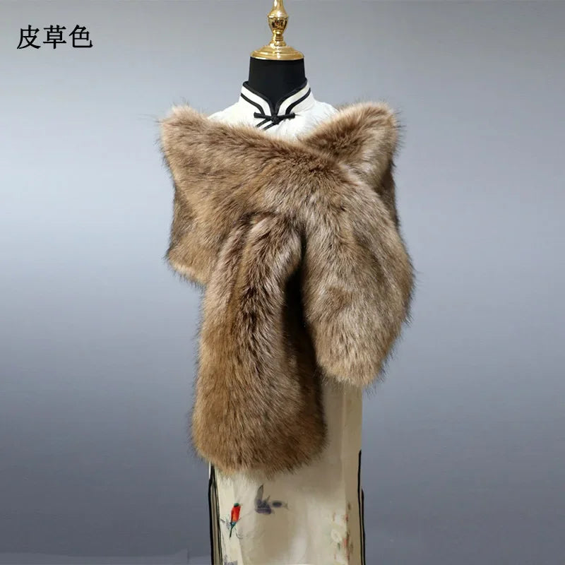 Winter Fur Women  Scarf