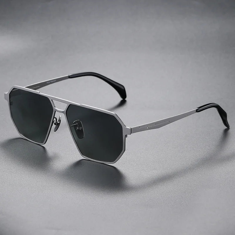 Men's Titanium Polarized Sunglasses.