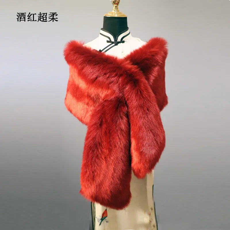 Winter Fur Women  Scarf