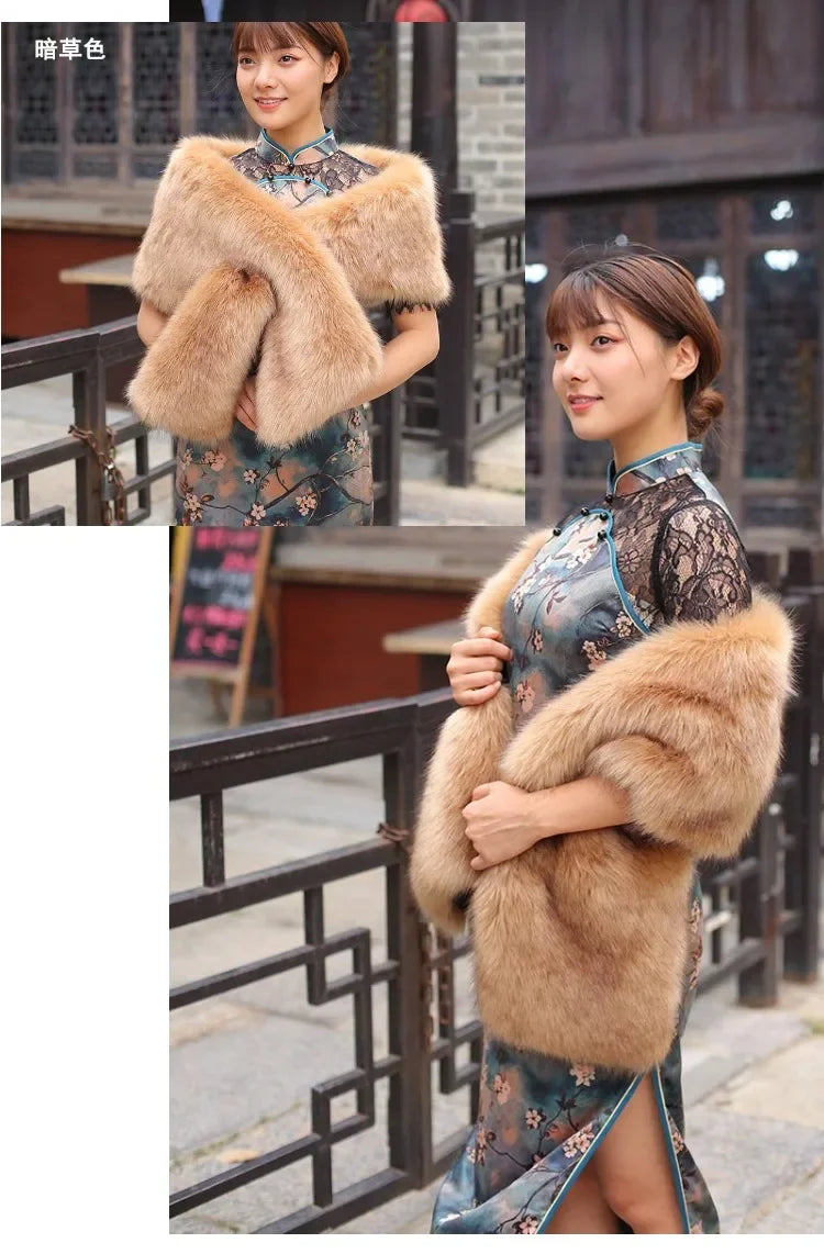 Winter Fur Women  Scarf