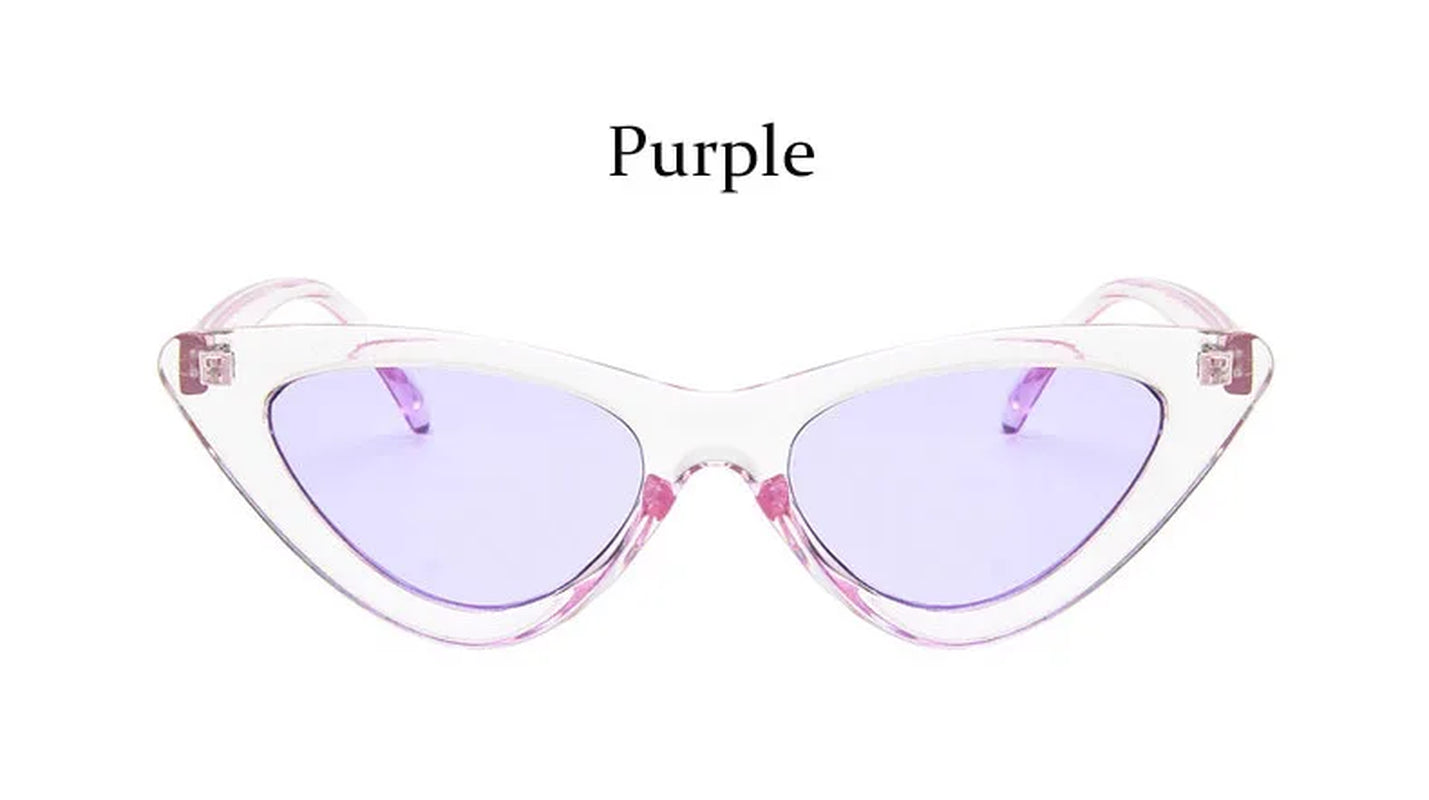 Cat Eye Fashion Sunglasses Women Vintage Small Leopard Triangle Sunglasses Retro Female Eyewear UV400 Brand Designer Retro